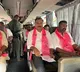But tyre blast while going to medigadda