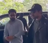 Jr NTR and Ramcharan spotted together at Begumpet airport yesterday
