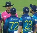 Sri Lanka Players Confront Umpire DRS Call Sparks Controversy