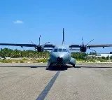 IAF's newest transport aircraft C-295 MW makes maiden landing at Agatti airport