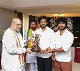 Hanu Man team met union minister Amit Shah in Hyderabad