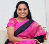 Kavitha takes blessings of KCR