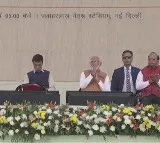 PM Modi lays foundation of Delhi Metro's two new corridors