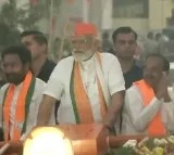 Modi Road Show in Malkajgiri