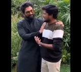 A fan gets emotional for the first time meeting with Allu Arjun