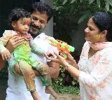 CM Revanth Reddy celebrates Holi with grandson