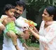 CM Revanth Reddy celebrates Holi with grandson