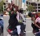 Man Driving Scooter And 2 Girls Playing Holi On It In Noida