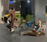 Youth Dangerous Bike Stunts in Hyderabad City in the Night Time