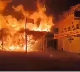 Chandrababu and Lokesh reacts on TDP office set fire in Krosuru