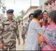 BJP candidate kisses woman in Bengal during campaign