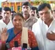 Minister Seethakka questions about party changing