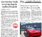 Andhra Pradesh Government Sends Proposal to Tesla, Invites Elon Musk to Set Up Plant