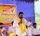 Parvathipuram TDP candidate Vijay Chandra tries to intercept volunteers meeting in MLA Jogarao residence