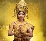 Indian diplomat dresses up as Apsara on Cambodian New Year