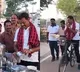 Tamilnadu MP candidate murosoli serves fruit juice to voters early morning