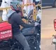 Zomato Delivery Agent Delivers Food on Harley Davidson