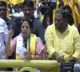 Bhuvaneshwari files nomination on behalf of Chandrababu Naidu