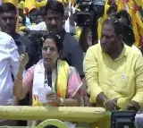 Nara Bhuvaneswari Files Nomination for Chandrababu Naidu