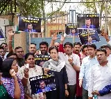 Atishi, AAP workers carrying insulin gather outside Tihar Jail