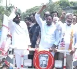 Janasena President Pawan Kalyan Dance in Election Nomination Rally