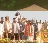 Revanth Reddy in warangal public meeting