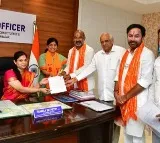 Bandi Sanjay files nomination