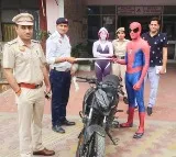 Spiderman Spiderwoman Went For A Bike Ride