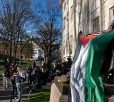 Palestinian Flag Raised At Harvard As Protests Intensify At US Universities