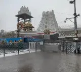 Hail storm in Tirumala