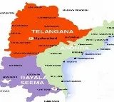 On Street Divided As Andhra And Telangna