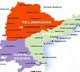 On Street Divided As Andhra And Telangna
