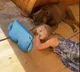 girl and her pet dog glued to screen viral video
