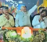 PM Modi holds roadshow in Vijayawada with Chandrababu Naidu, Pawan Kalyan