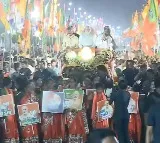 Praja Galam road show in Vijayawada attended by PM Modi concluded