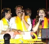 Namitha attends Ganta road show in Bhimili