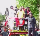 Pawan Kalyan’s Roadshow Draws Massive Crowd in Pithapuram