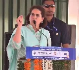 'PM cries like a child on his problems rather than wiping tears of people', Priyanka says at Maha rally