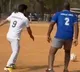 Telangana CM Revanth Reddy plays football at Hyderabad Central University