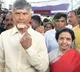 TDP President Nara Chandrababu Naidu Caste his Vote