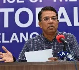 Telangana CEO Vikas Raj Press Meet on Polling