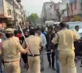 Mild tension in Bibi Bazaar where AIMIM and BJP candidate ran into each other