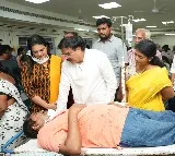 Nadendla Manohar visits Gotimmukkla Sudhakar in Guntur GGH