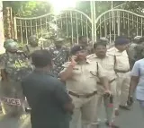 Police lathi charge on TDP protesters in Tirupati