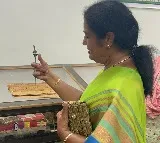 Purandeswari visits age old library in Rajahmundry