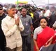 Chandrababu and Nara Bhuvaneswari visits Sri Mahalakshmi Temple in Kolhapur