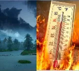 AP sees rains and heat wave same time