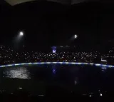 Lights and music show at uppal stadium