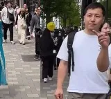 Indian Woman Strolls Through Streets of Japan in Saree Leaves Locals Enthralled