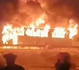 Nine devotees burnt to death as bus catches fire in Haryana's Nuh